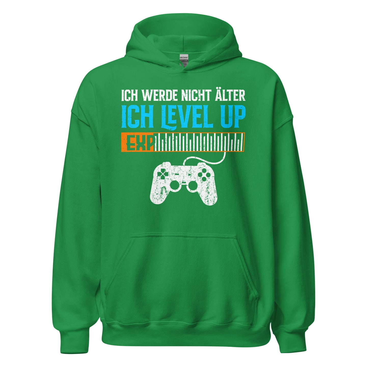 Gaming-Kapuzenpullover | Spruch: "Ich werde nicht älter, ich LEVEL UP!"