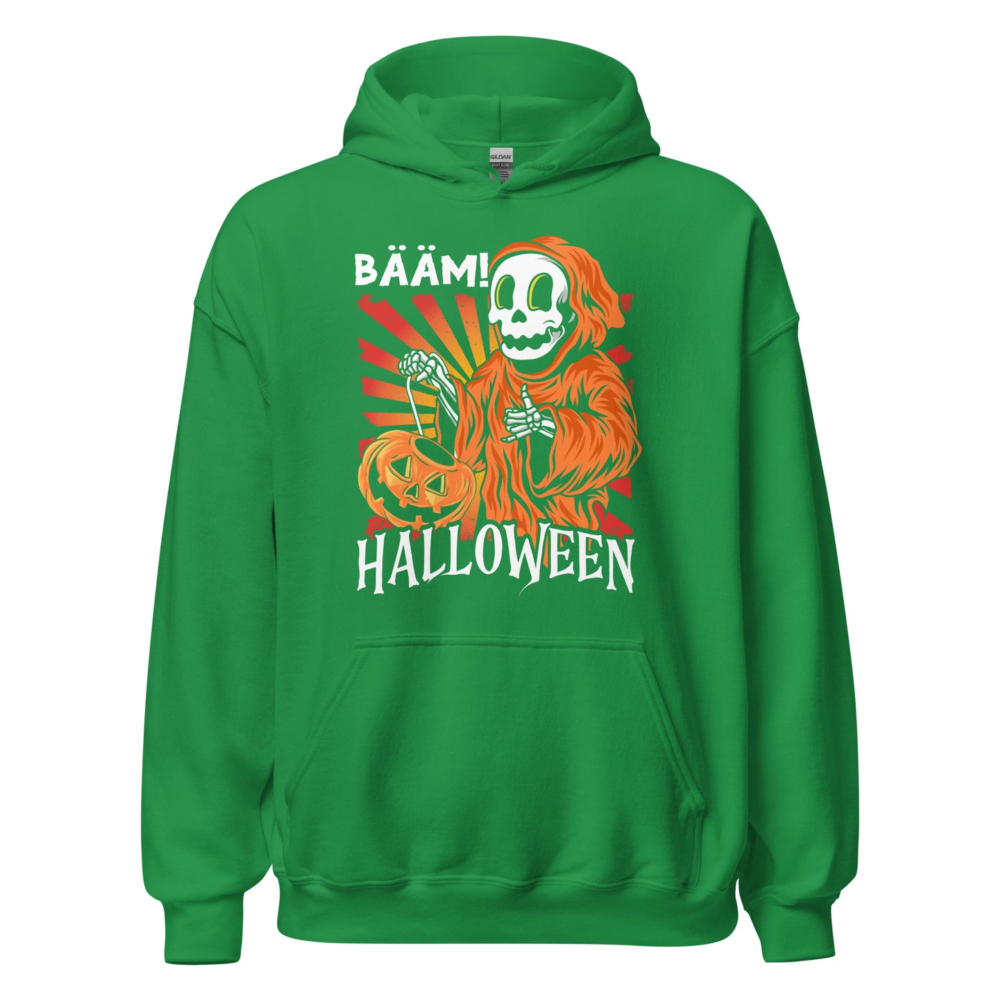 Halloween Hoodie: Halloween Face - Bääm! Gruselig-cooler Kapuzenpullover