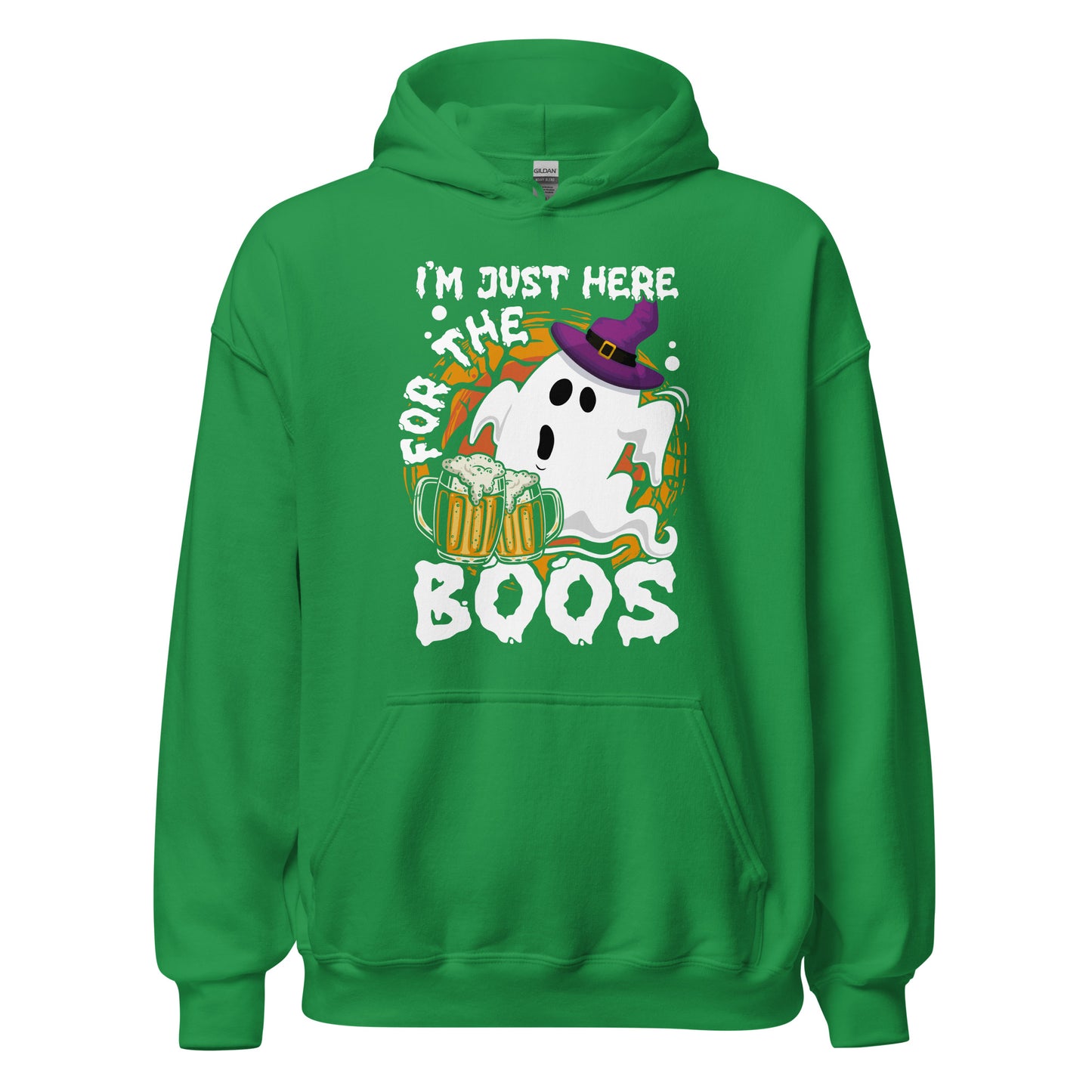 Halloween Hoodie: I am just here for the BOOS! - Gruseliger Kapuzenpullover mit Stil