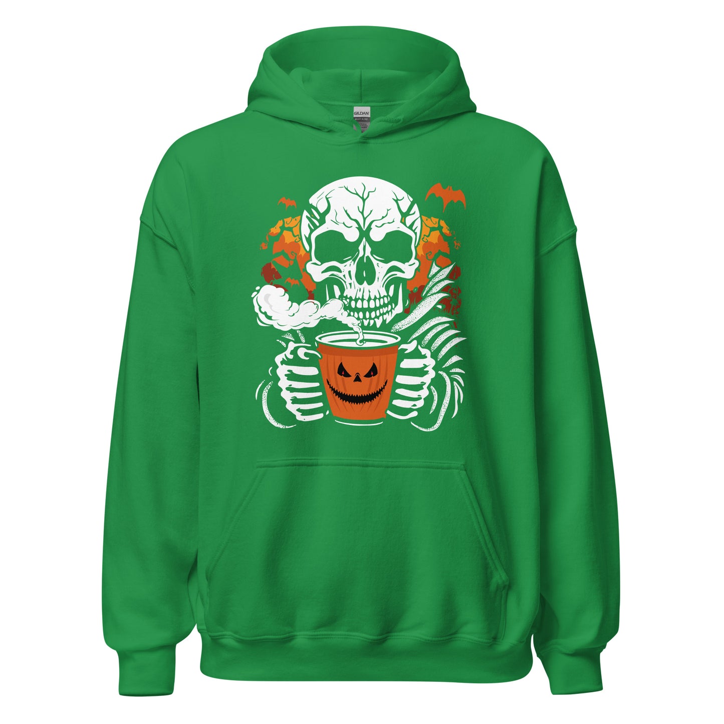 Hoodie: Skull Coffee - Kaffee Zeit. Gruseliger Pullover für Kaffeegenuss mit Stil