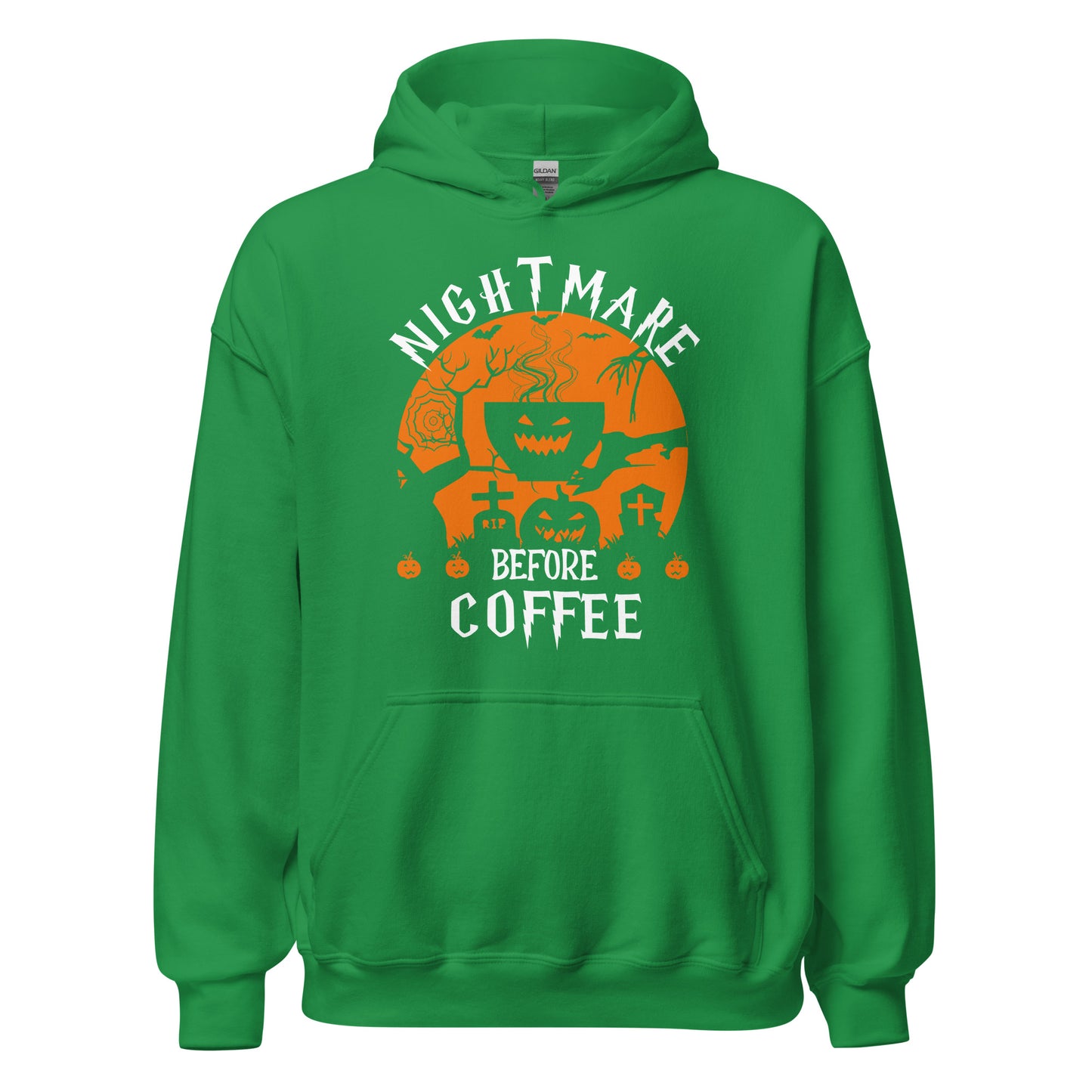 Nightmare BEFORE Coffee - Lustiger Halloween-Pullover für Kaffeeliebhaber