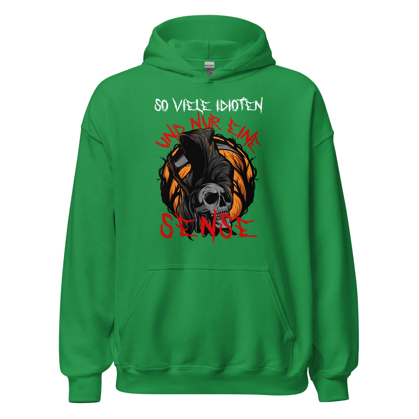So viele Idioten, nur eine Sense - Lustiger Halloween-Pullover mit Gruselspaß