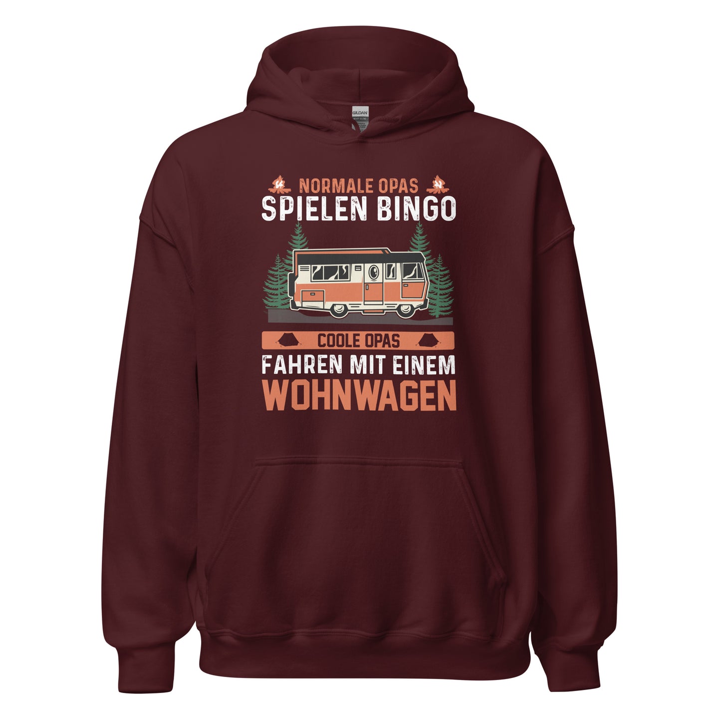 Coole Opa Wohnwagen Hoodie | Stylischer Kapuzenpullover für Abenteurer