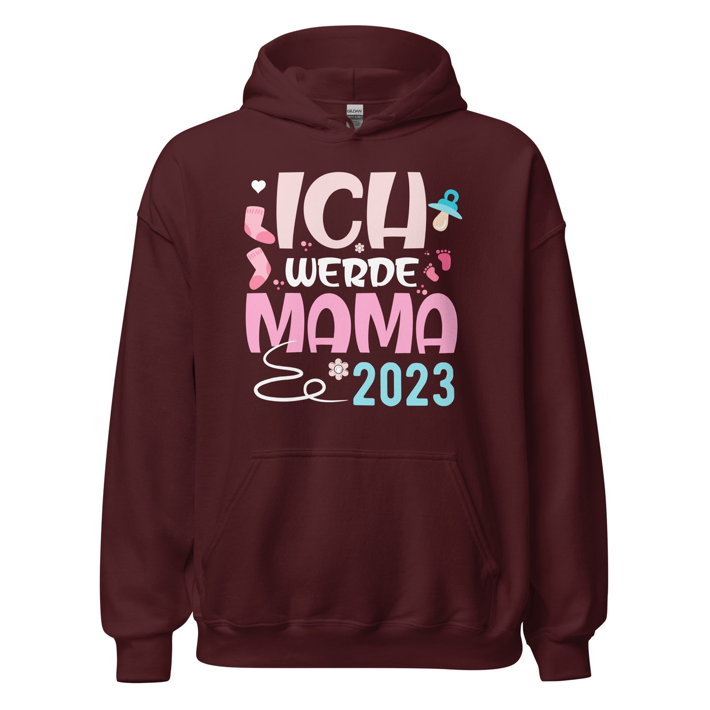 Ich werde Mama 2023 Hoodie | Schwangerschaft Kapuzenpullover