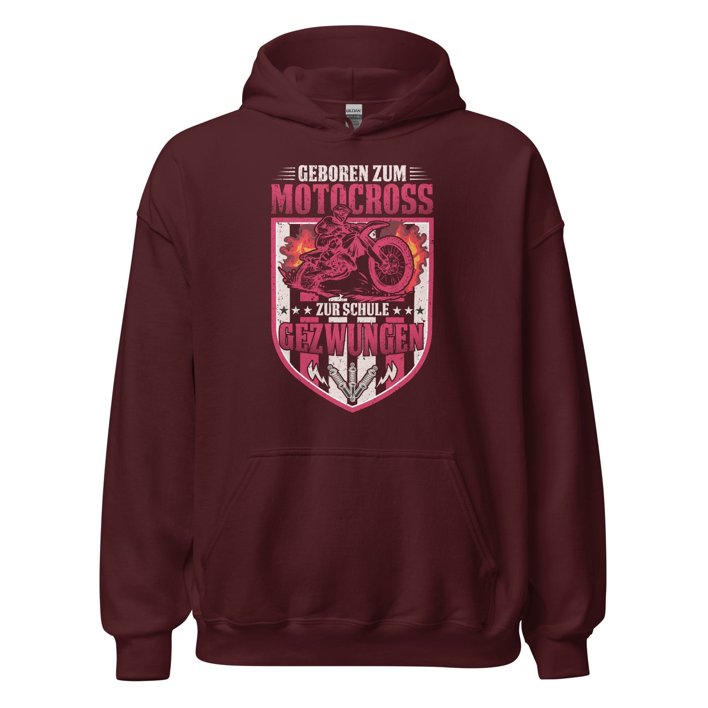 Geboren für Motocross! Zur Schule gezwungen? Kapuzenpullover