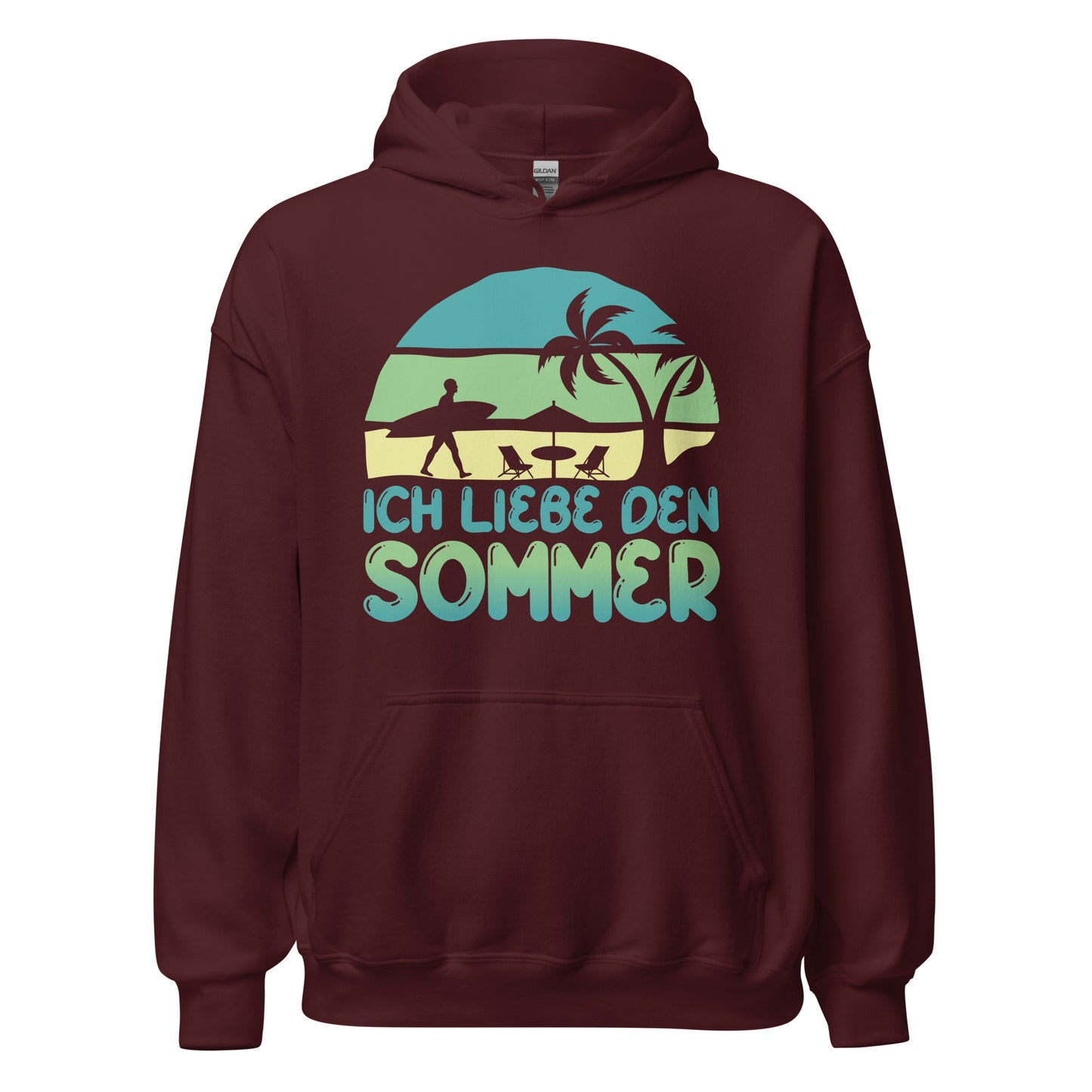 Ich liebe den Sommer Hoodie | Sommerliebe Kapuzenpullover
