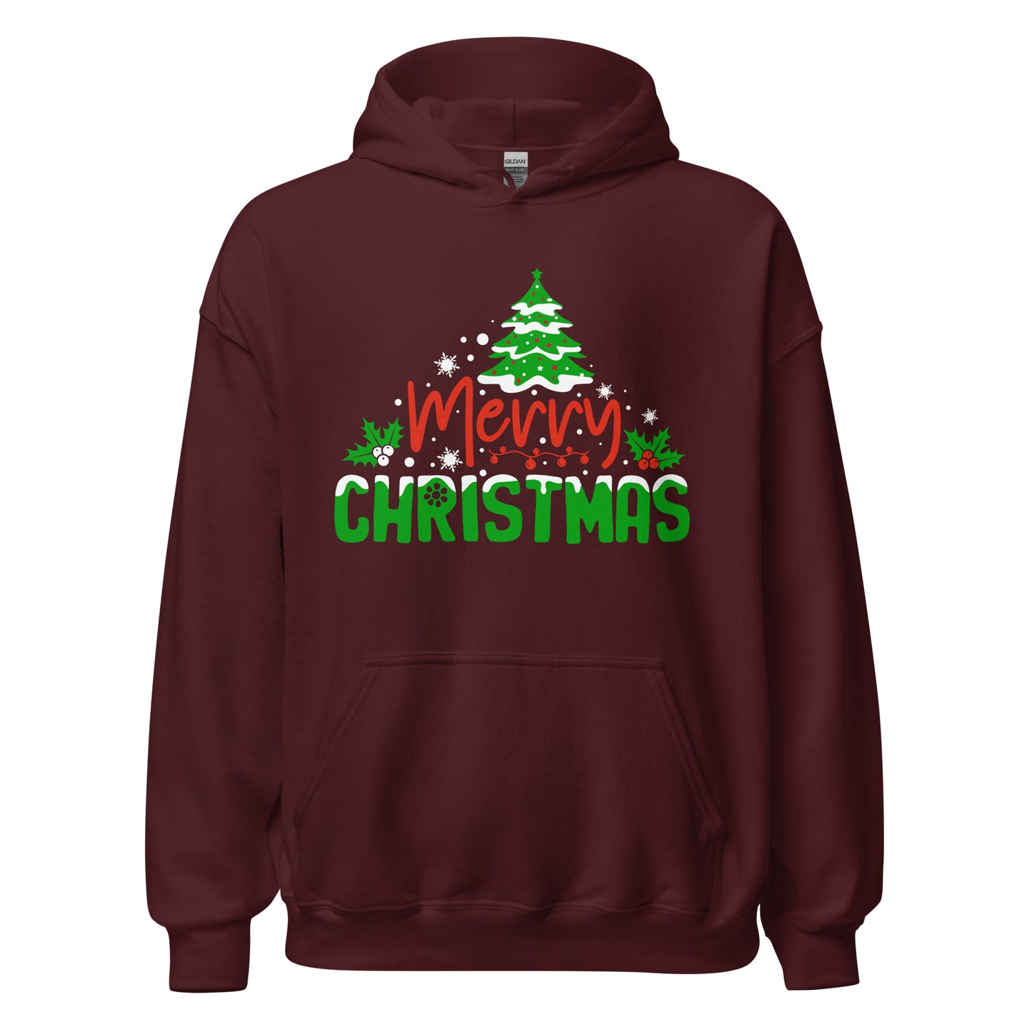 Merry Christmas Tree Hoodie – Festlicher Baum für winterliche Wärme