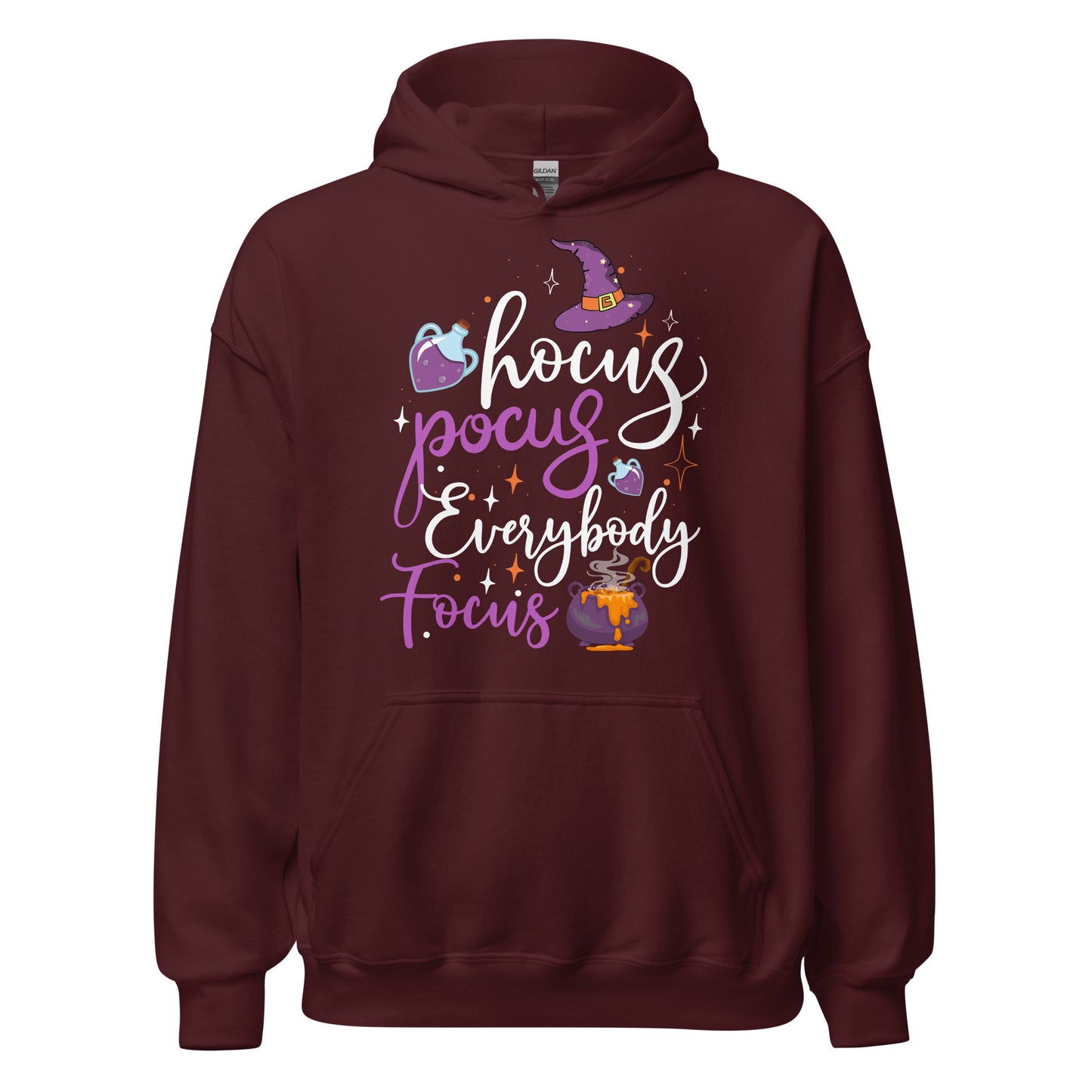 Halloween Hoodie: Hocus Pocus, Everybody Focus - Lustiger Kapuzenpullover für magischen Spaß