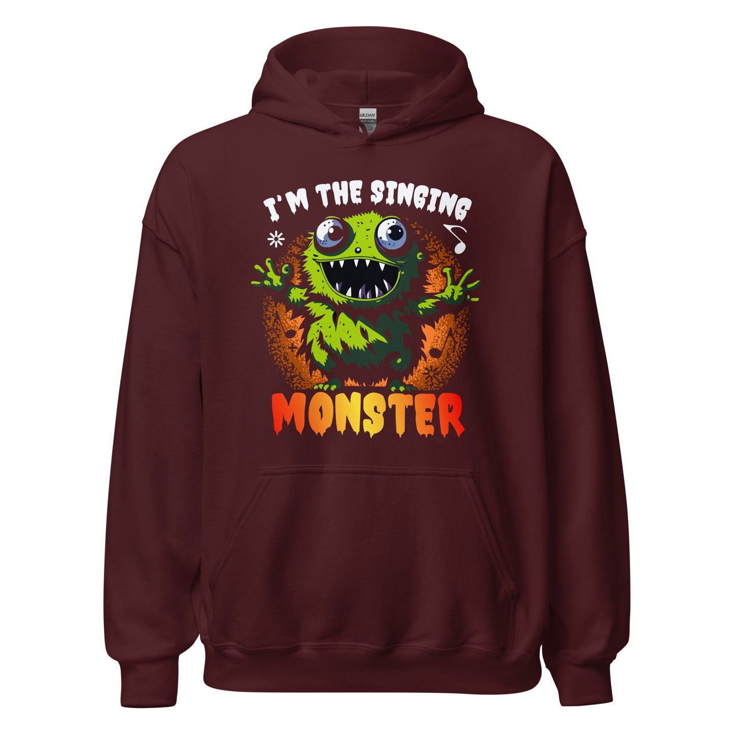 Halloween Hoodie: I am the singing MONSTER - Lustiger Kapuzenpullover für Gruselspaß