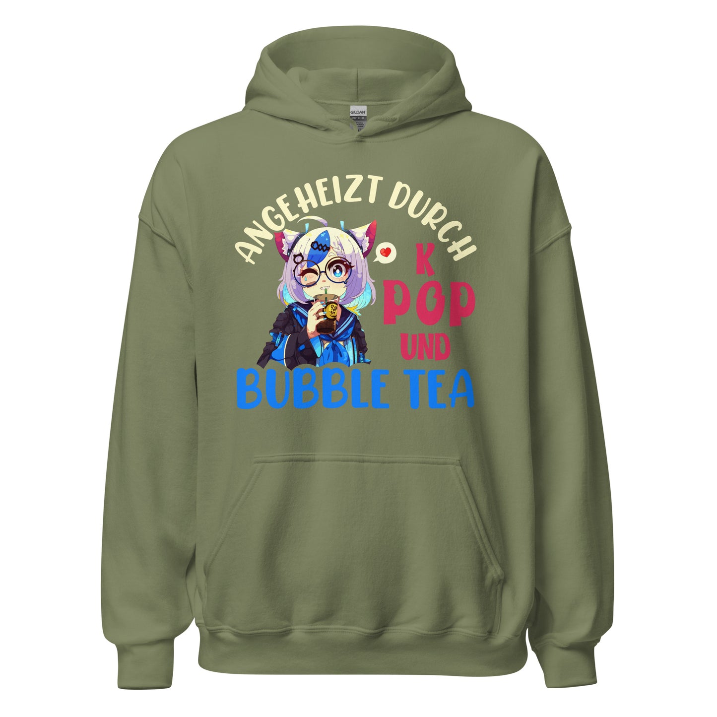 Anime, angeheizt durch K Pop und Bubble Tea! Hoodie | Stylischer Kapuzenpullover für Anime-Fans