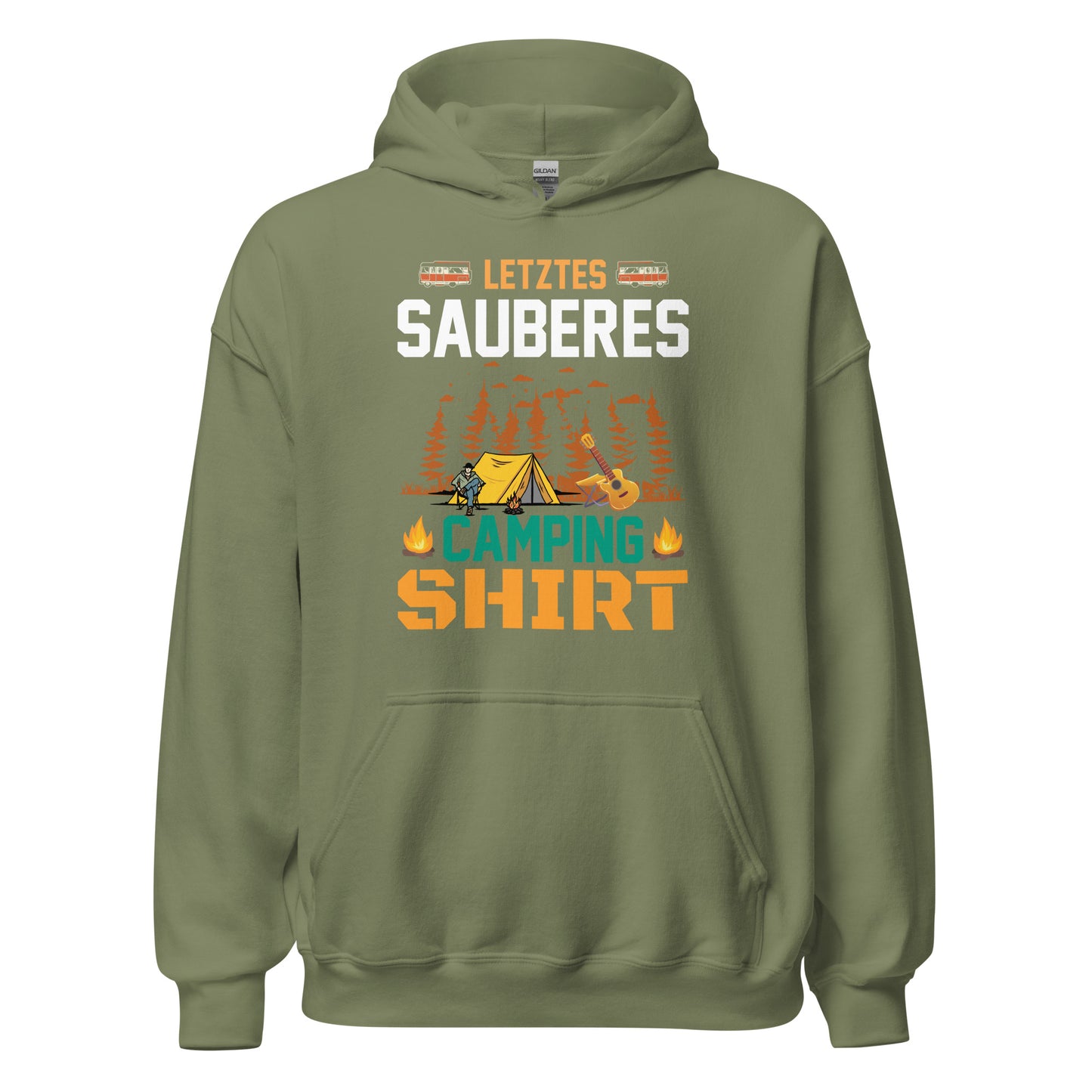 Letztes sauberes Camping Shirt Hoodie | Outdoor-Kapuzenpullover für Campingliebhaber