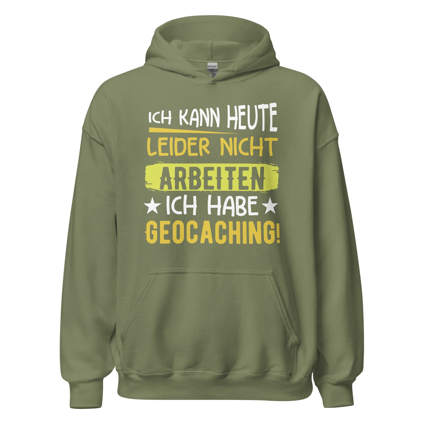 Geocoaching Hoodie | Keine Arbeit, nur Schatzsuche Kapuzenpullover
