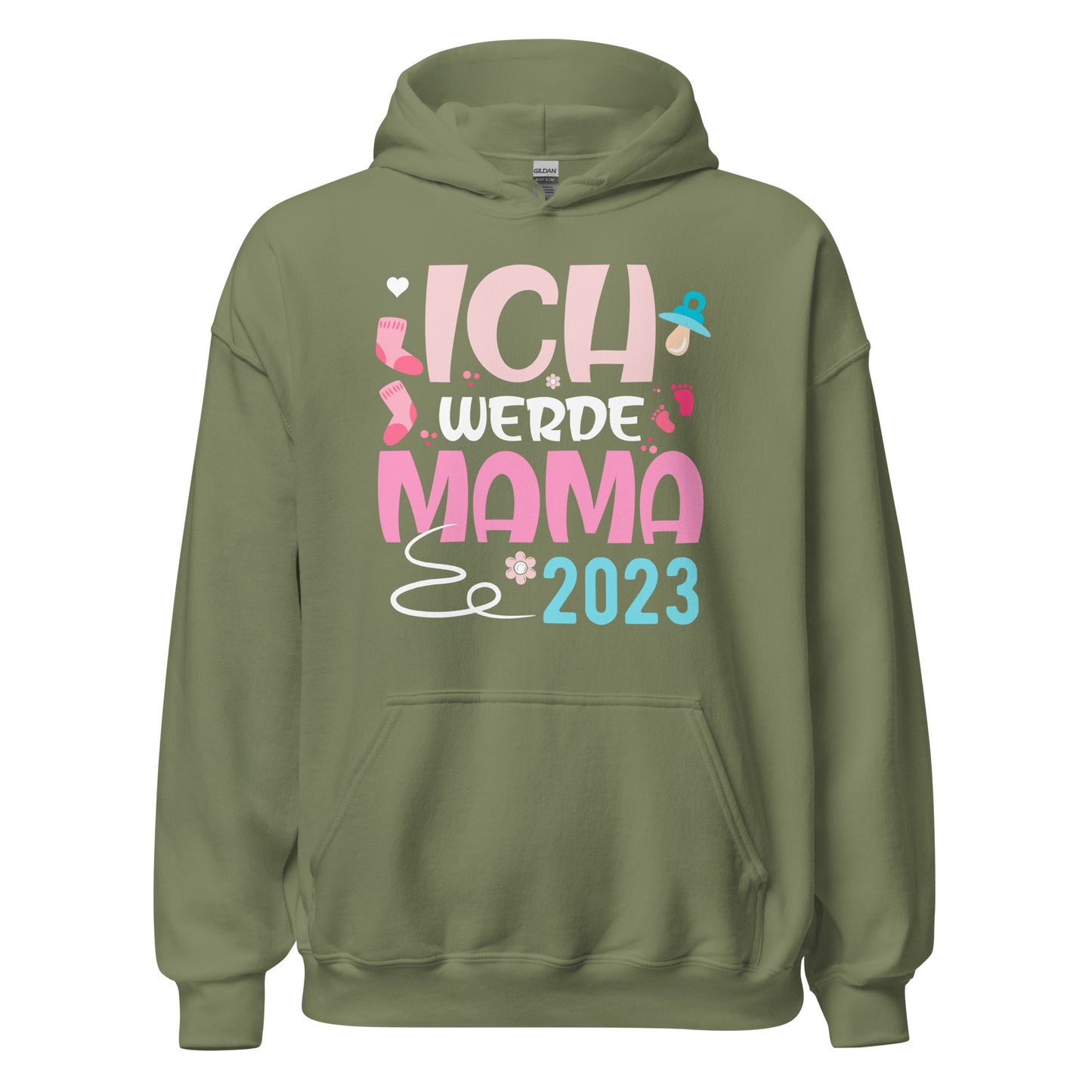 Ich werde Mama 2023 Hoodie | Schwangerschaft Kapuzenpullover
