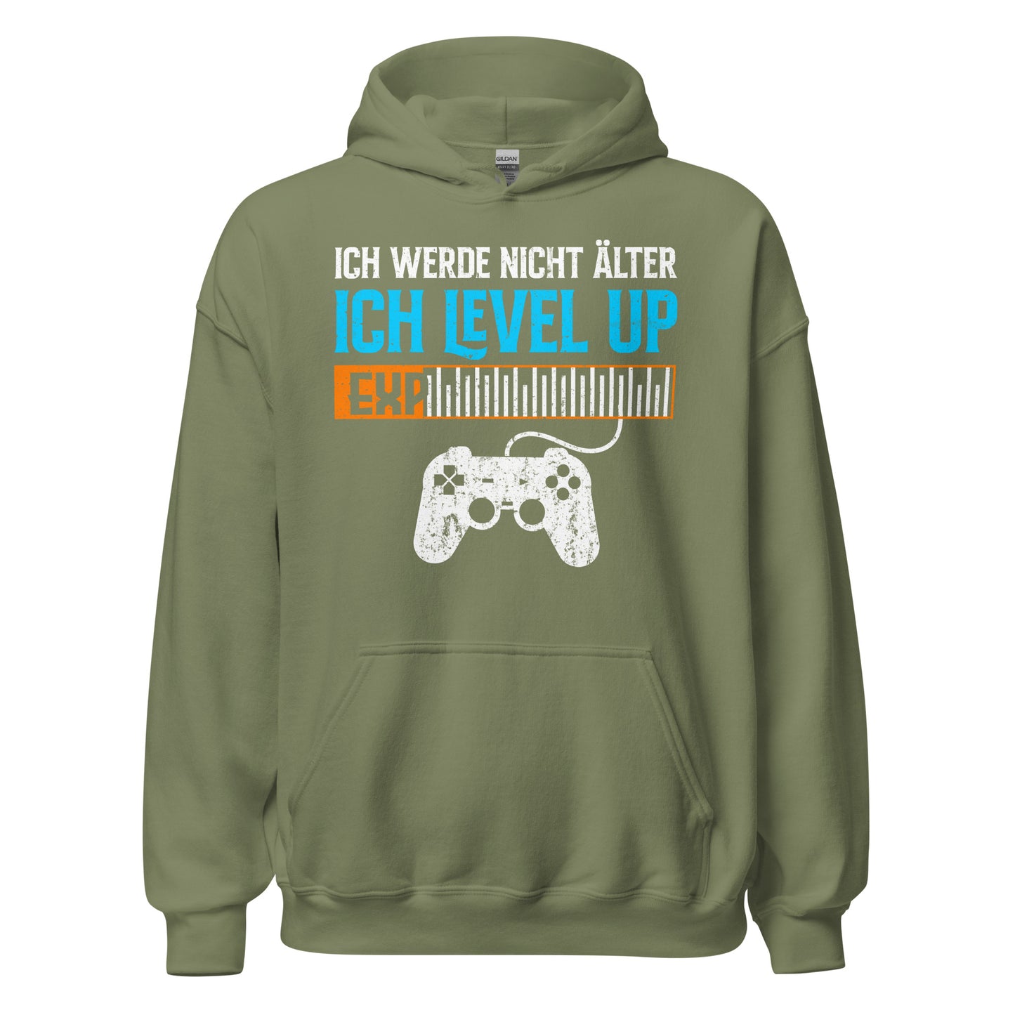 Gaming-Kapuzenpullover | Spruch: "Ich werde nicht älter, ich LEVEL UP!"