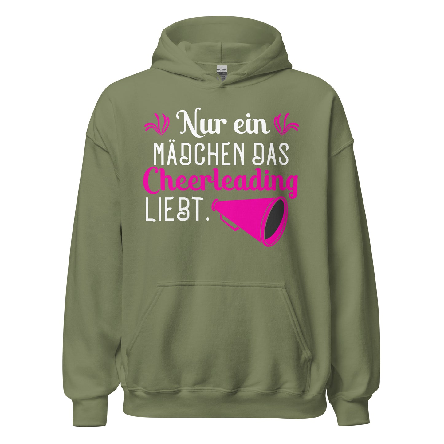 Hoodie mit Statement: Nur ein Mädchen, das Cheerleading LIEBT! Stylish und stark.