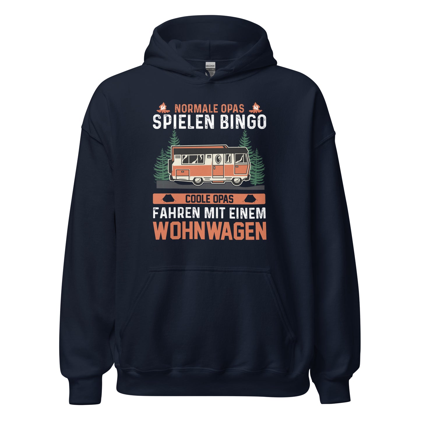 Coole Opa Wohnwagen Hoodie | Stylischer Kapuzenpullover für Abenteurer