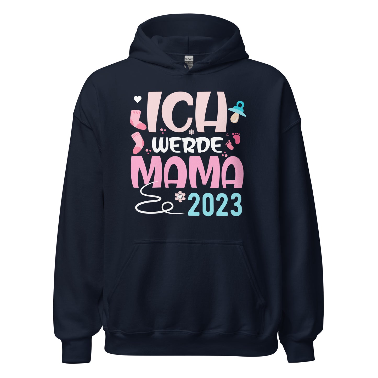 Ich werde Mama 2023 Hoodie | Schwangerschaft Kapuzenpullover