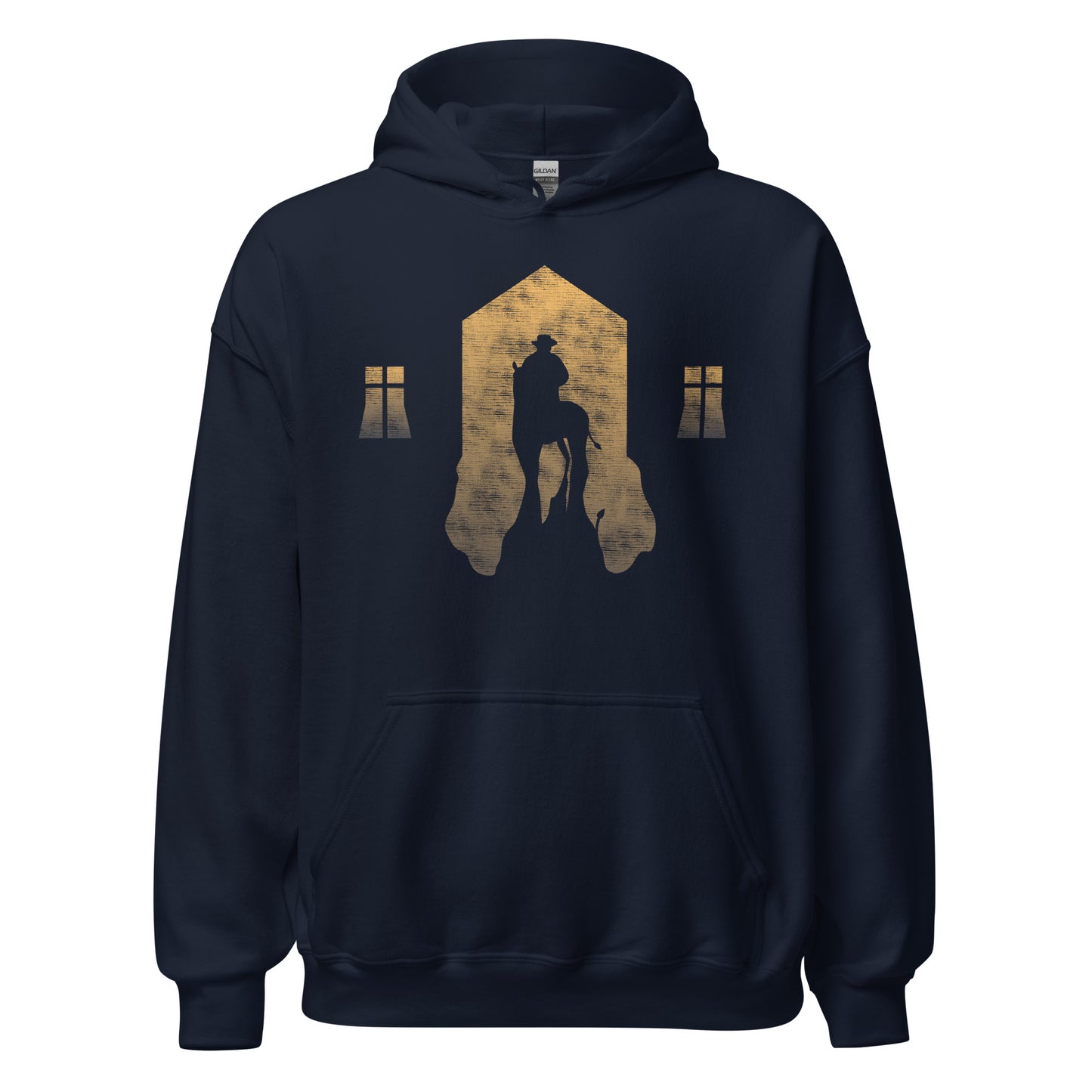 Retro Vintage Hoodie mit Pferdesilhouette - Ein Hauch von Nostalgie!