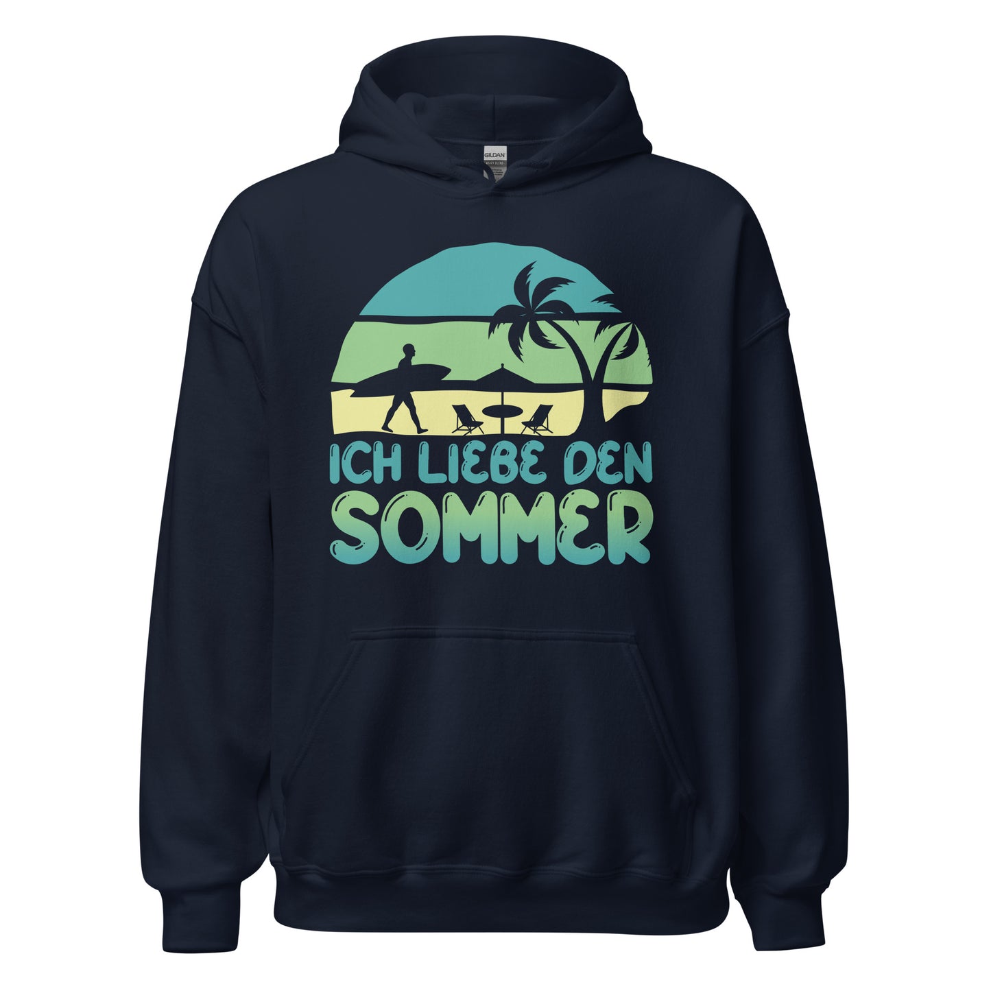 Ich liebe den Sommer Hoodie | Sommerliebe Kapuzenpullover