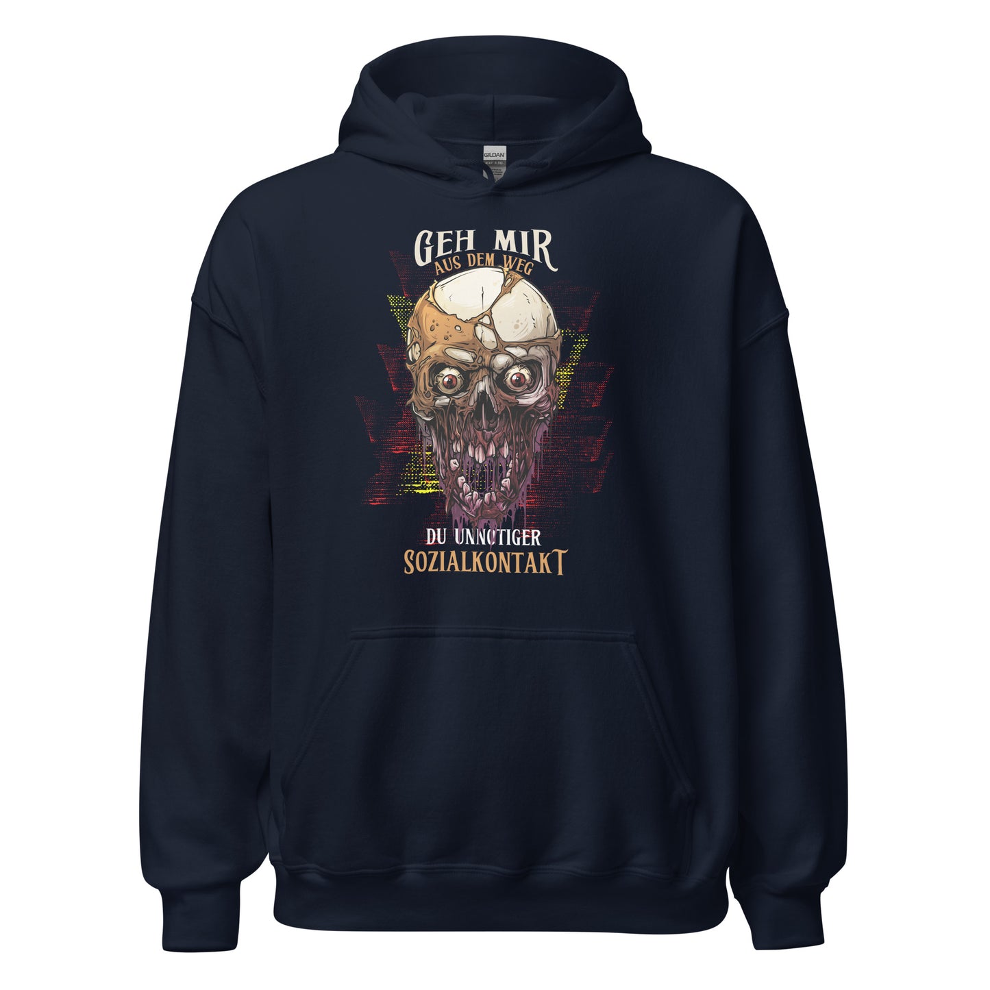 Geh mir aus dem Weg! Unnötiger Sozialkontakt Hoodie | Witziger Kapuzenpullover