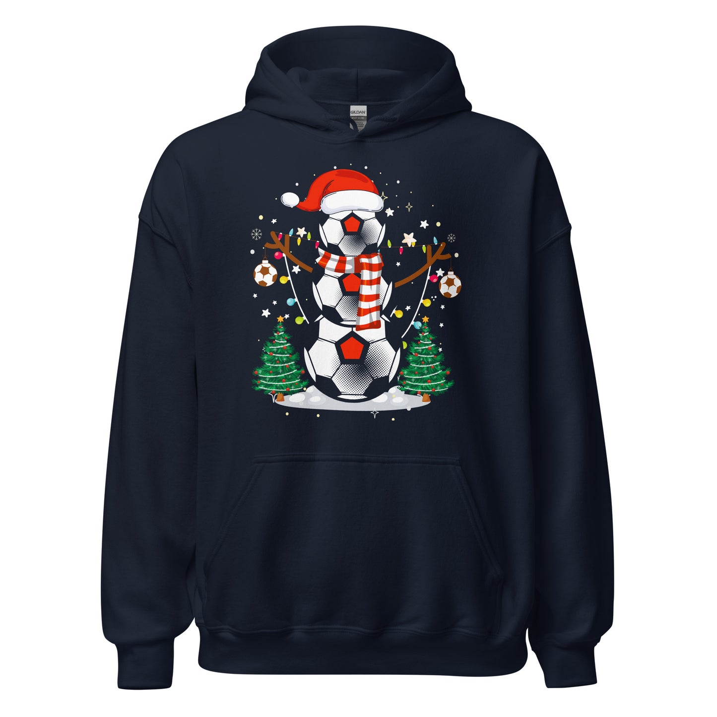 Christmas Football Hoodie - Weihnachten Fussball Kapuzenpullover