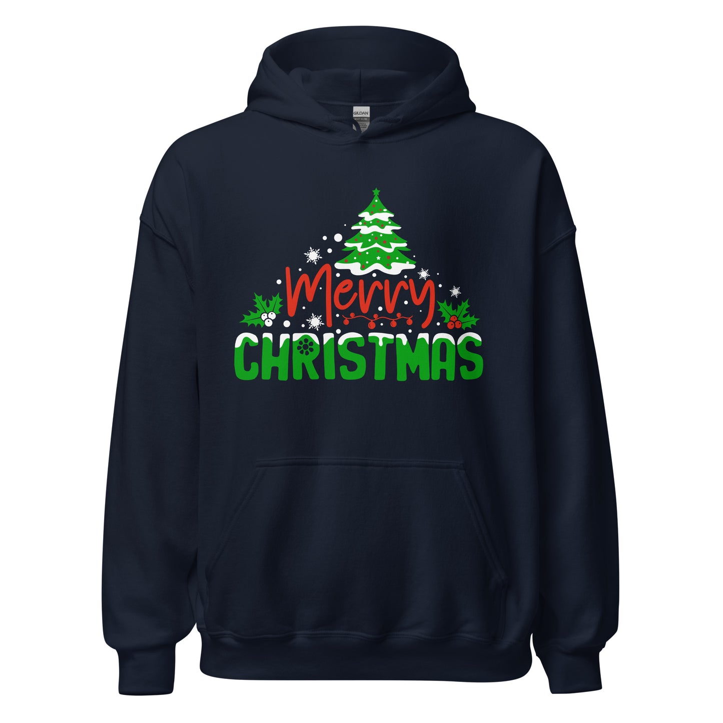 Merry Christmas Tree Hoodie – Festlicher Baum für winterliche Wärme