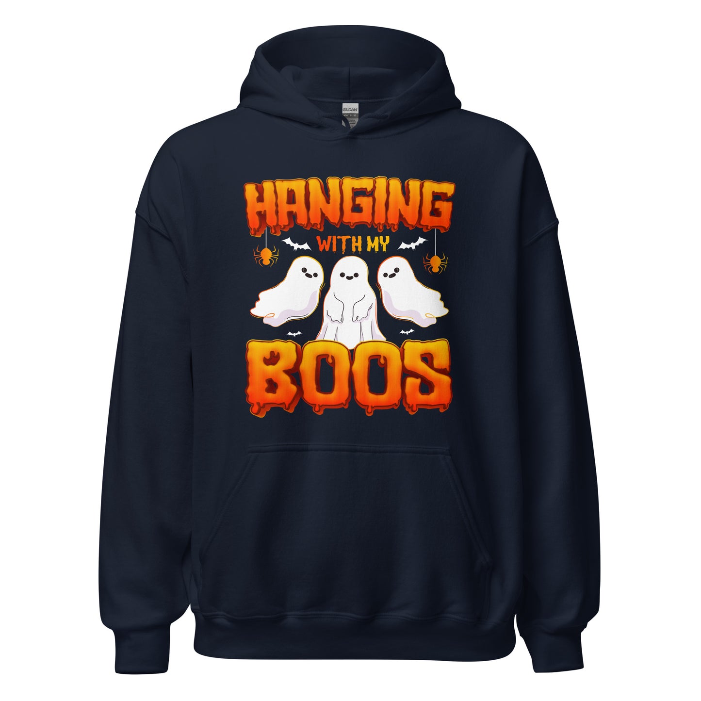 Halloween Hoodie: Hanging with my BOOS - Gespenstischer Kapuzenpullover für unheimlichen Spaß