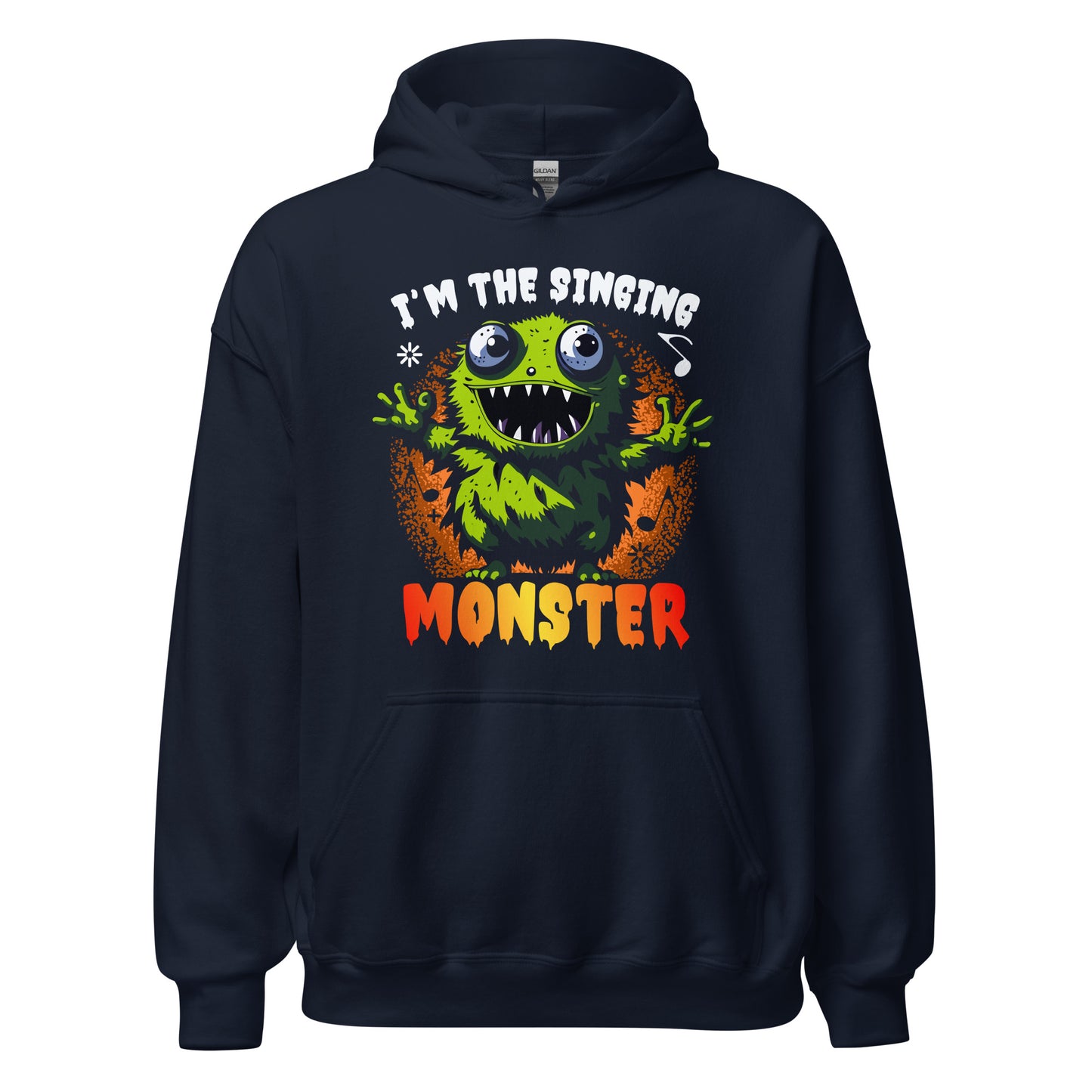 Halloween Hoodie: I am the singing MONSTER - Lustiger Kapuzenpullover für Gruselspaß