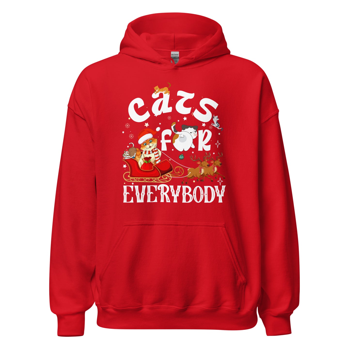 Cats for everybody Hoodie - Weihnachten Katzen Kapuzenpullover