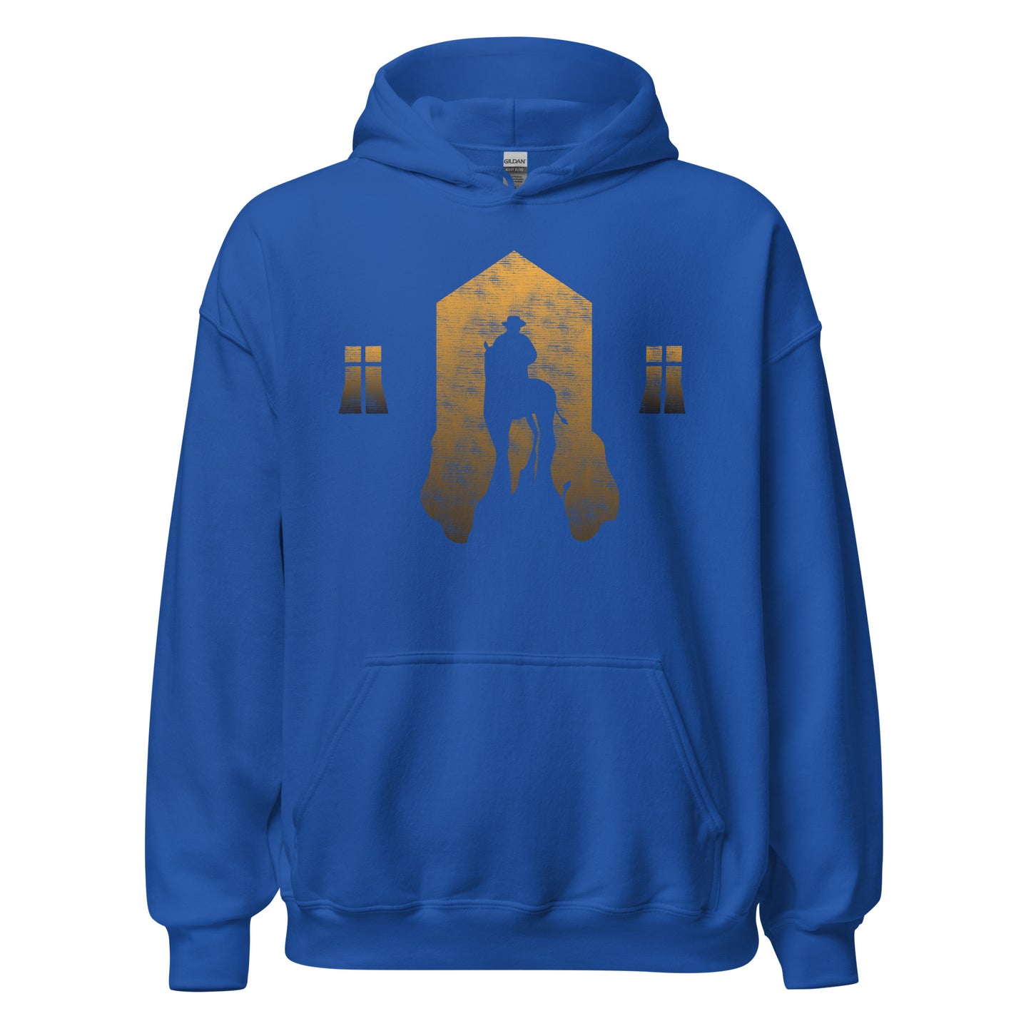 Retro Vintage Hoodie mit Pferdesilhouette - Ein Hauch von Nostalgie!