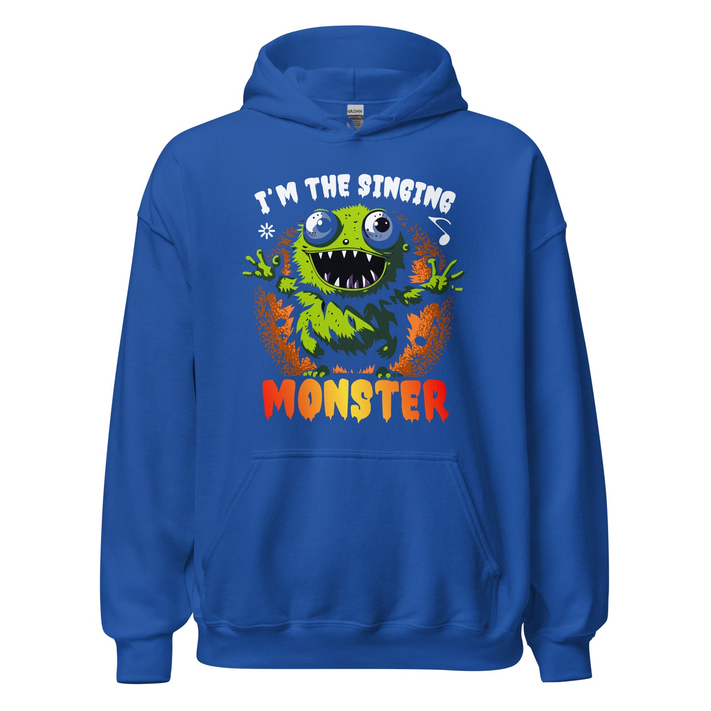 Halloween Hoodie: I am the singing MONSTER - Lustiger Kapuzenpullover für Gruselspaß