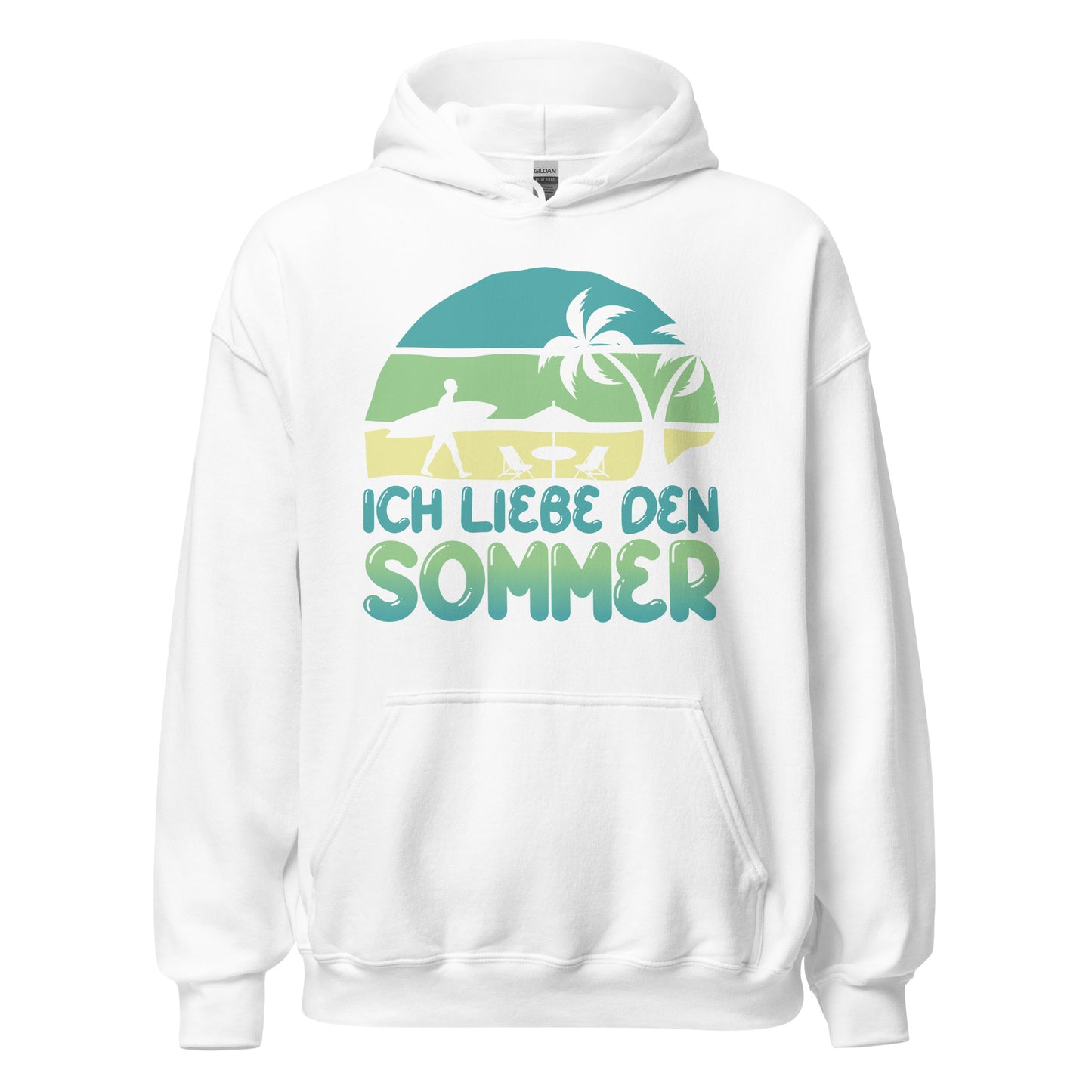 Ich liebe den Sommer Hoodie | Sommerliebe Kapuzenpullover
