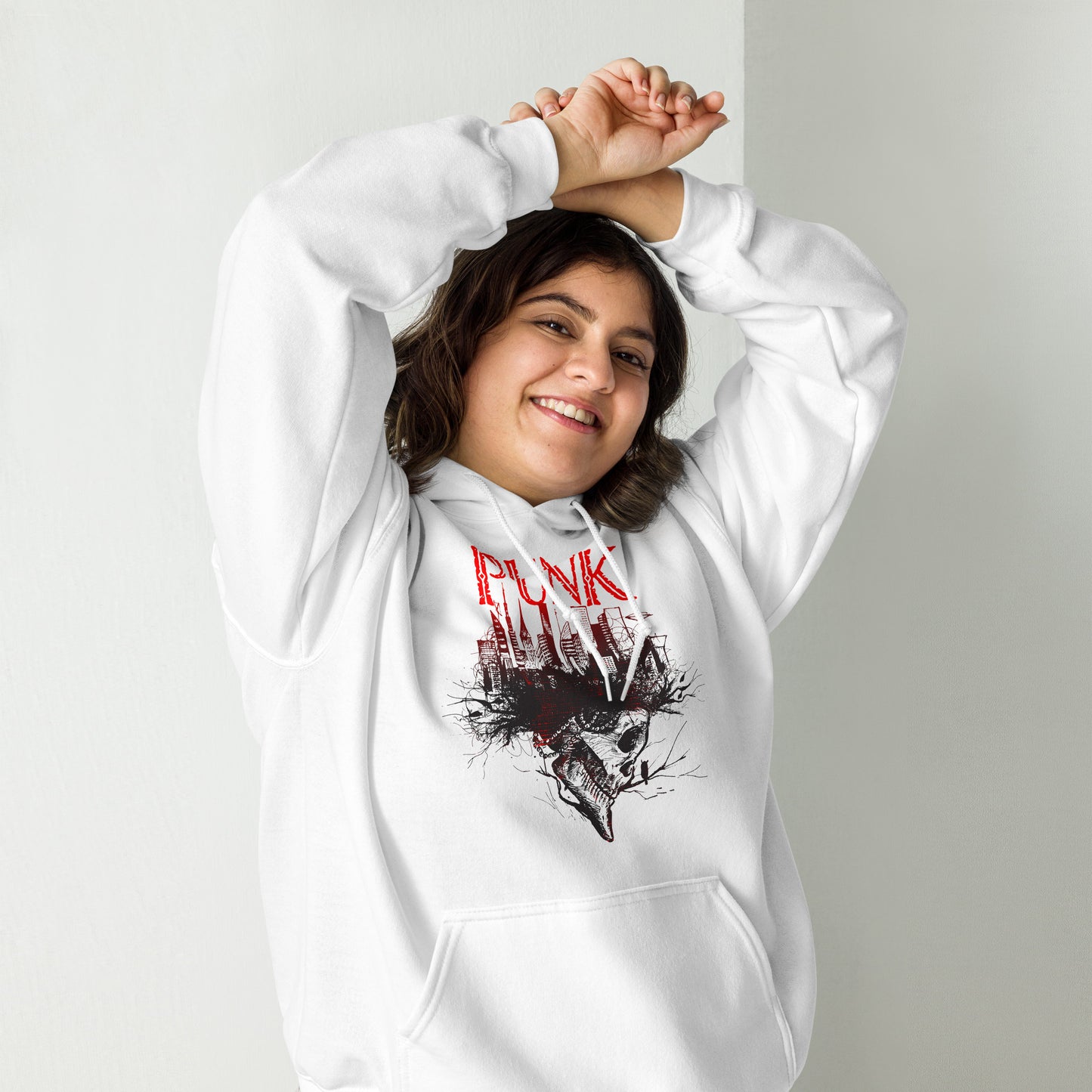 PUNK! Totenkopf Style Hoodie | Trendiger Kapuzenpullover