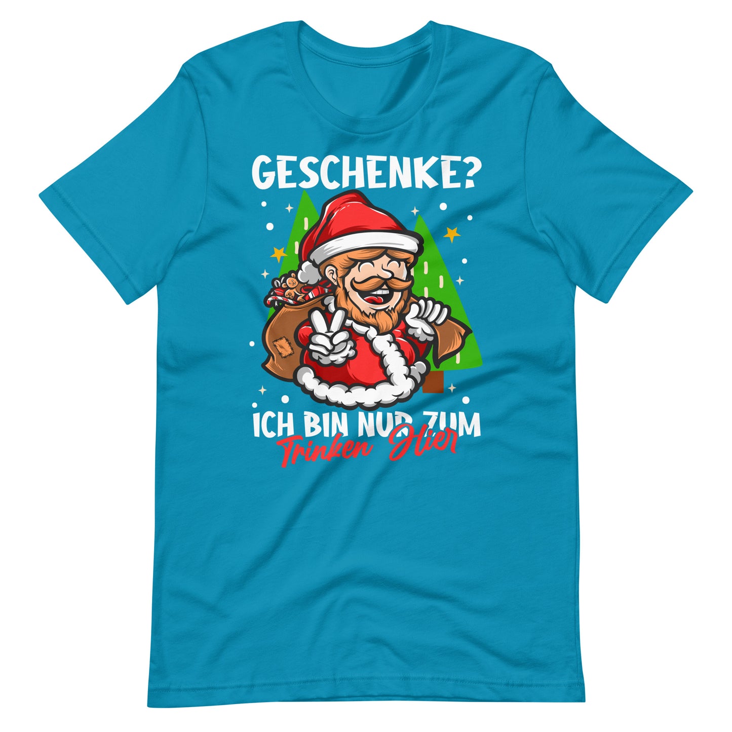 Weihnachten, hier nur zum Trinken! Lustiges Weihnachts-T-Shirt