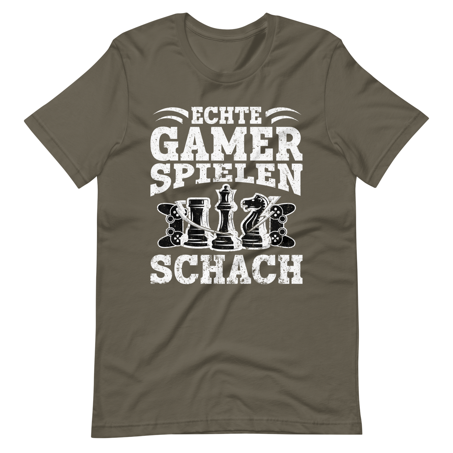 Echte Gamer Spielen Schach T-Shirt - Lustiges Geschenk für Schachspieler