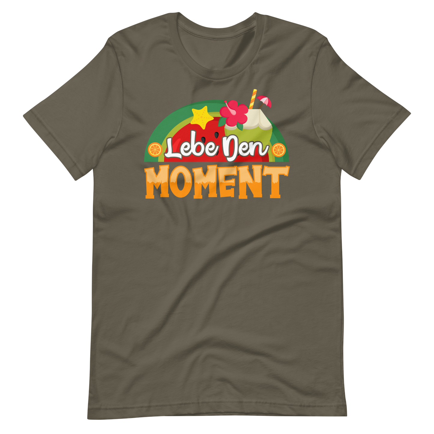 Sommer-T-Shirt "Moment leben!" | Positiver Style