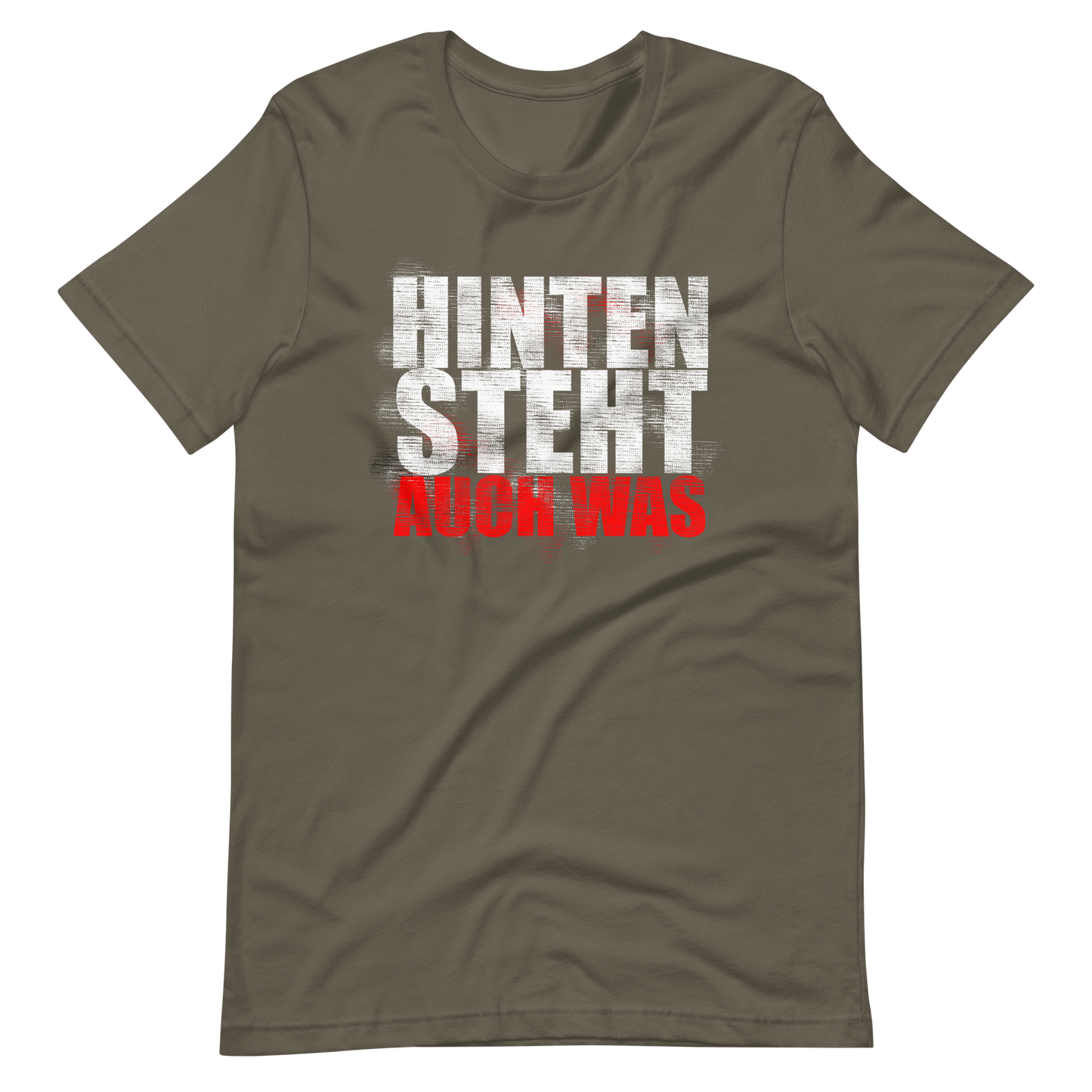Lustiges T-Shirt "Hinten auch was!" | Witziger Slogan