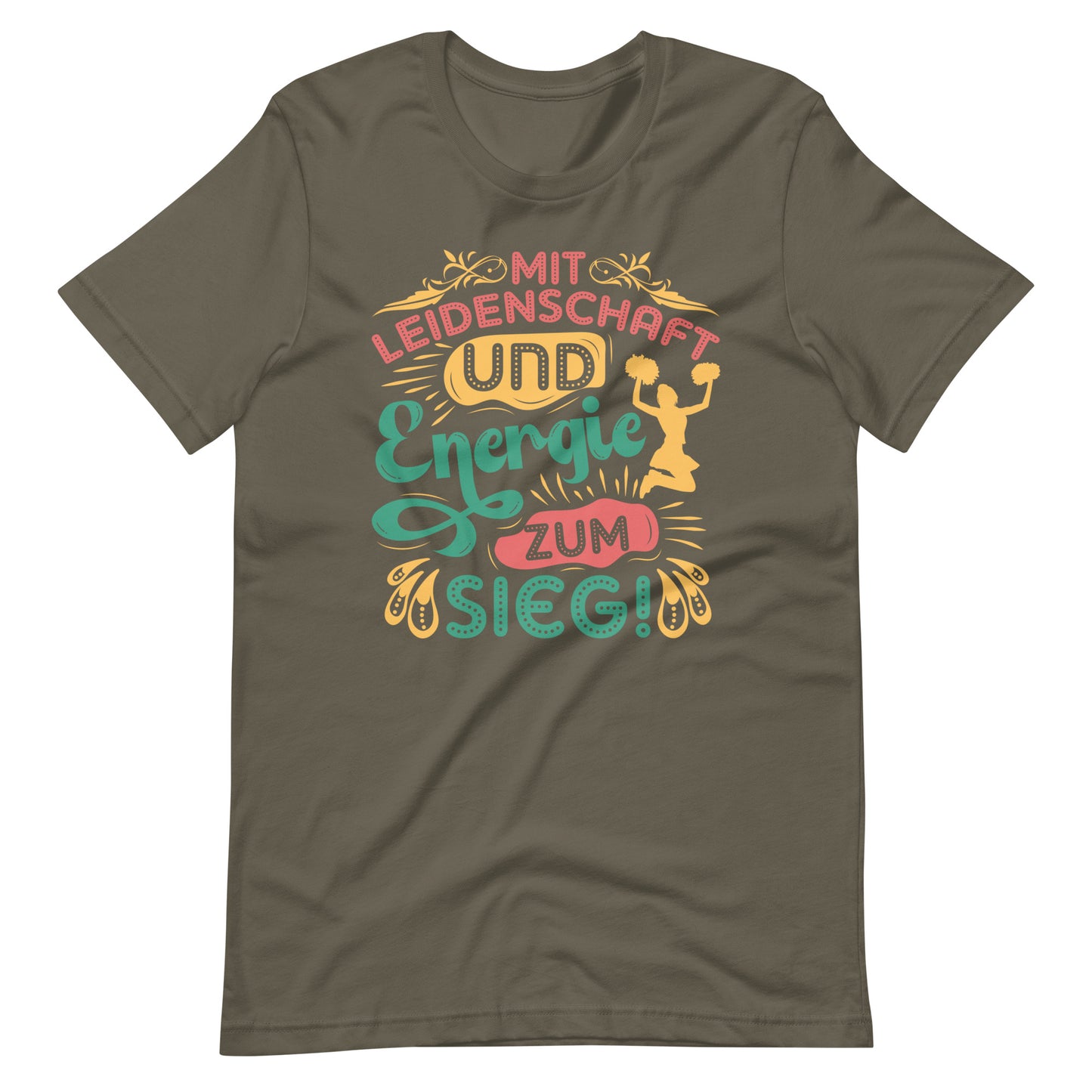 Erobere die Bühne des Lebens: Mit Leidenschaft und Energie zum Sieg! Inspirierendes Cheerleader T-Shirt