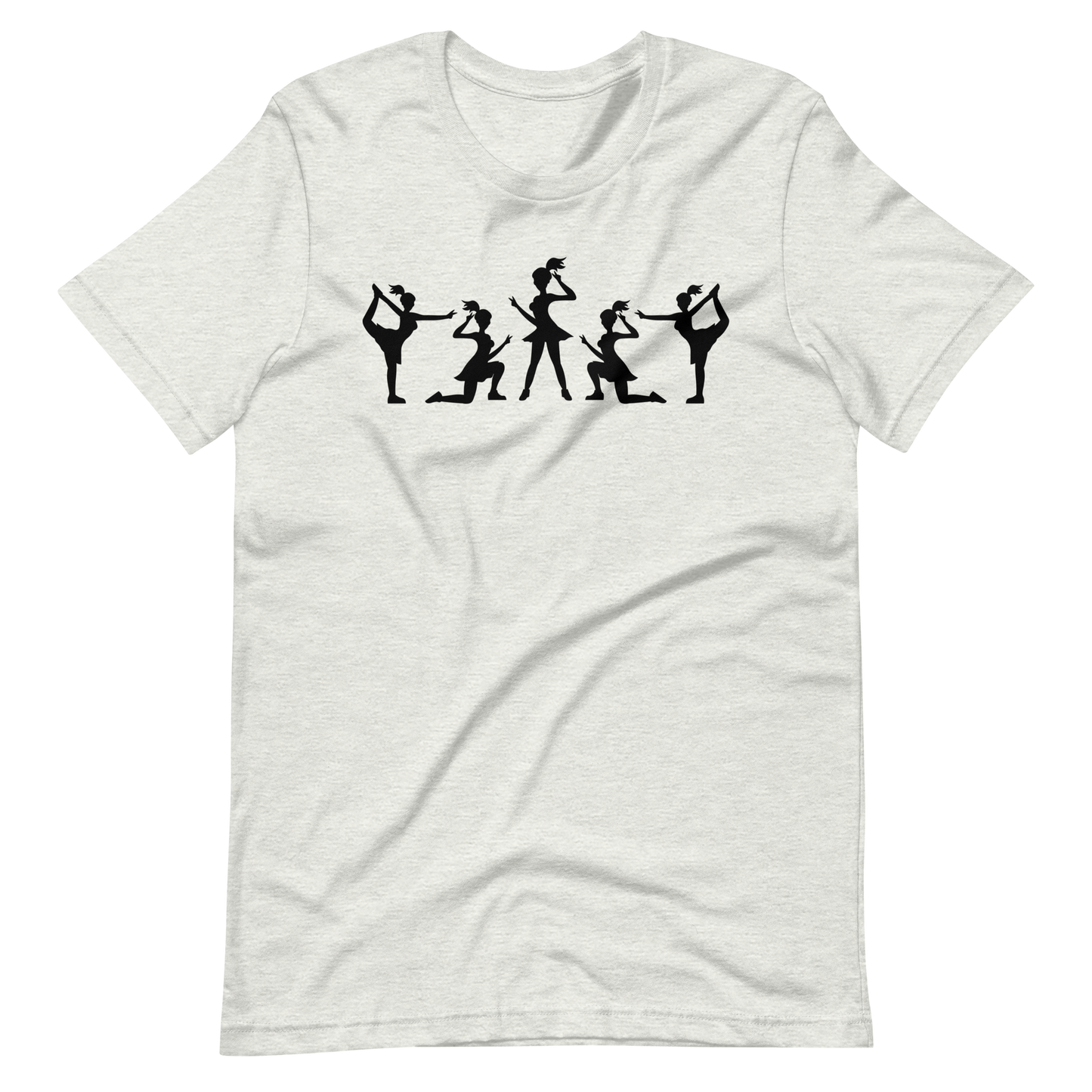 Cheerleading T-Shirt mit Multi-Logo-Design