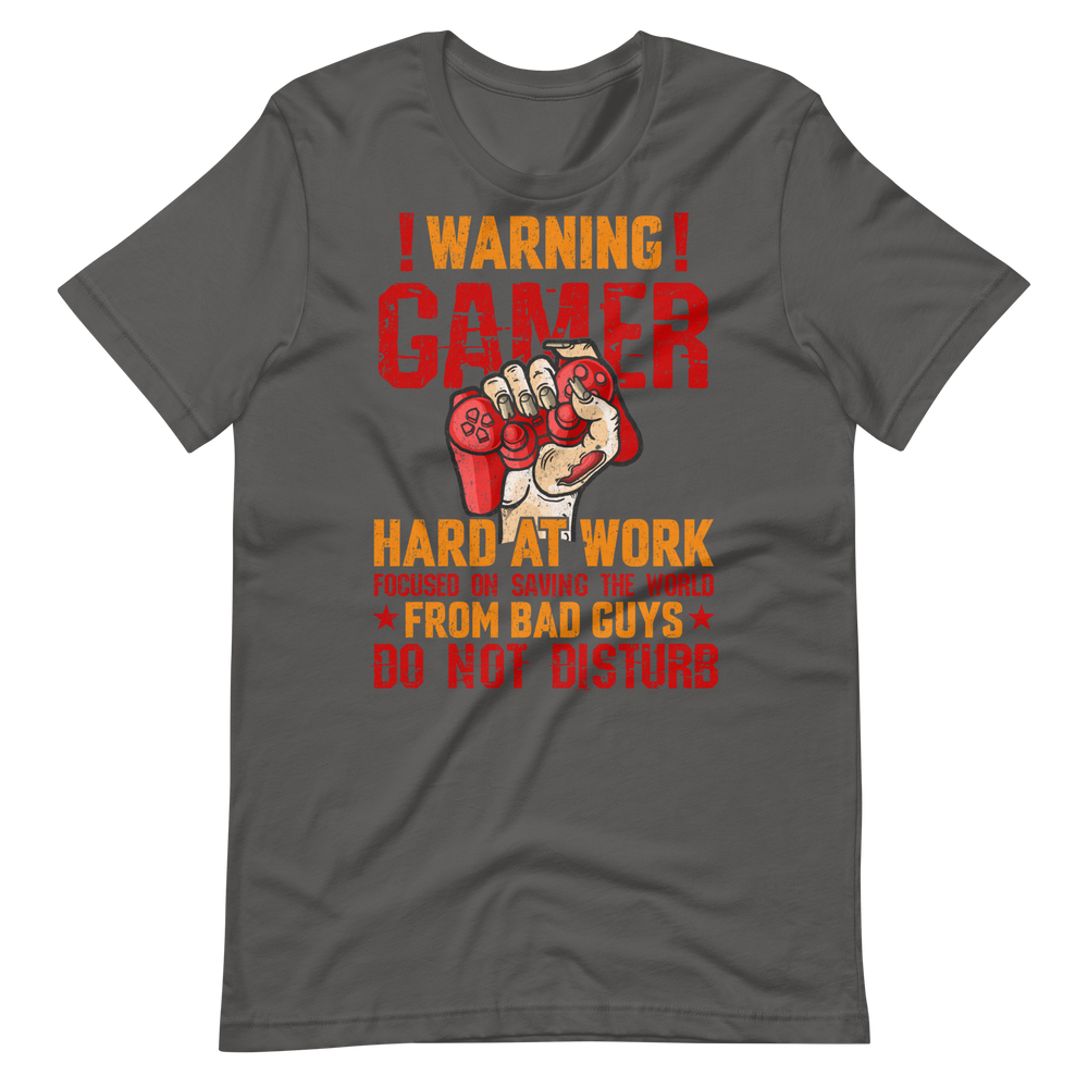 Gamer Hard at Work Shirt! Gaming T-Shirt Fun Gamer Gamelover Funny Working