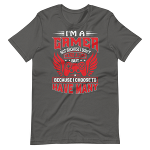 Lustiges Gamer-Shirt - I am a Gamer, and I have many Lifes! - Gamer Shirts