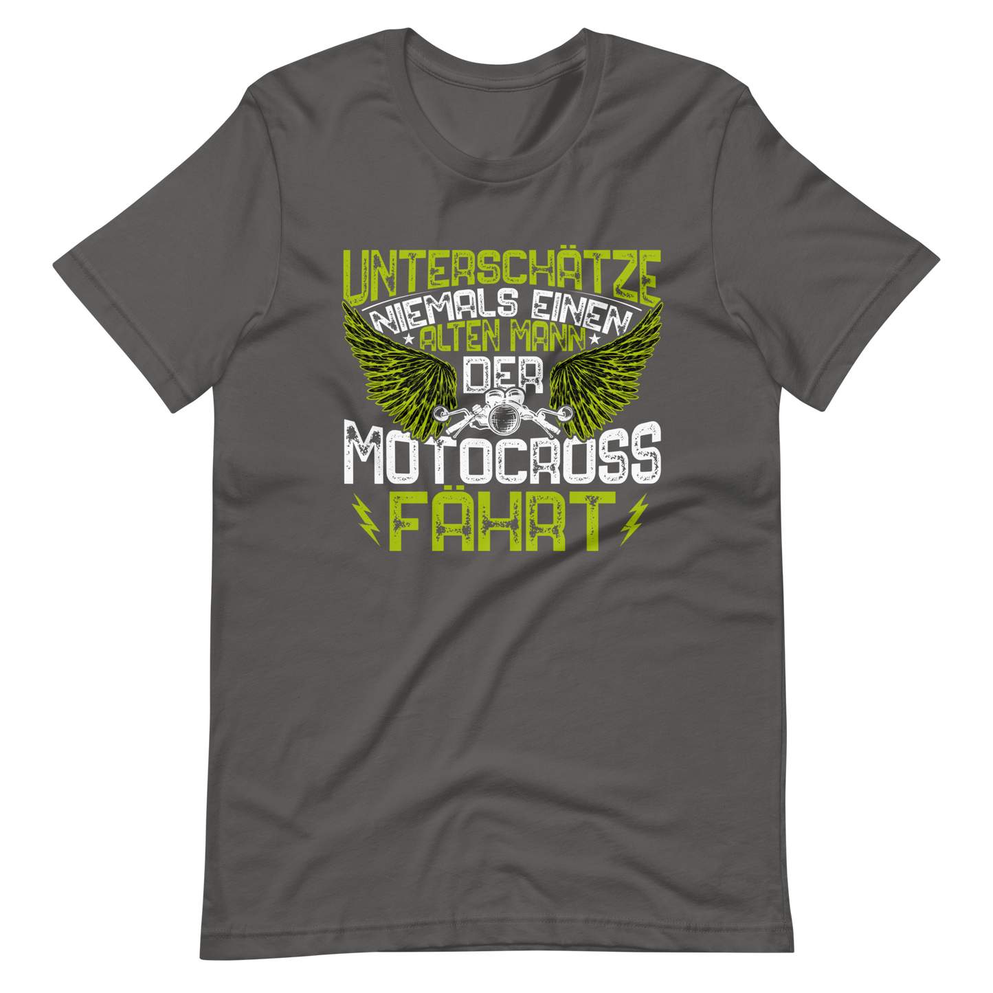 Alter Mann, Motocross - unterschätze nie! T-Shirt