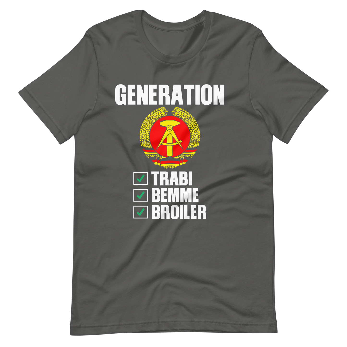 Generation DDR T-Shirt, Trabi, Bemme, Broiler