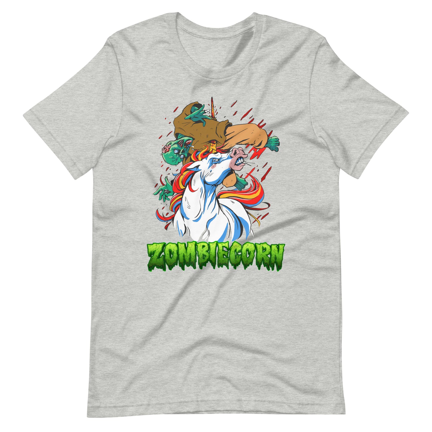 Halloween T-Shirt: Zombiecorn - Lustiges Grusel-Unicorn