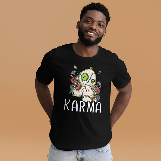 Karma Doll Logo! Einzigartiges T-Shirt für Frauen