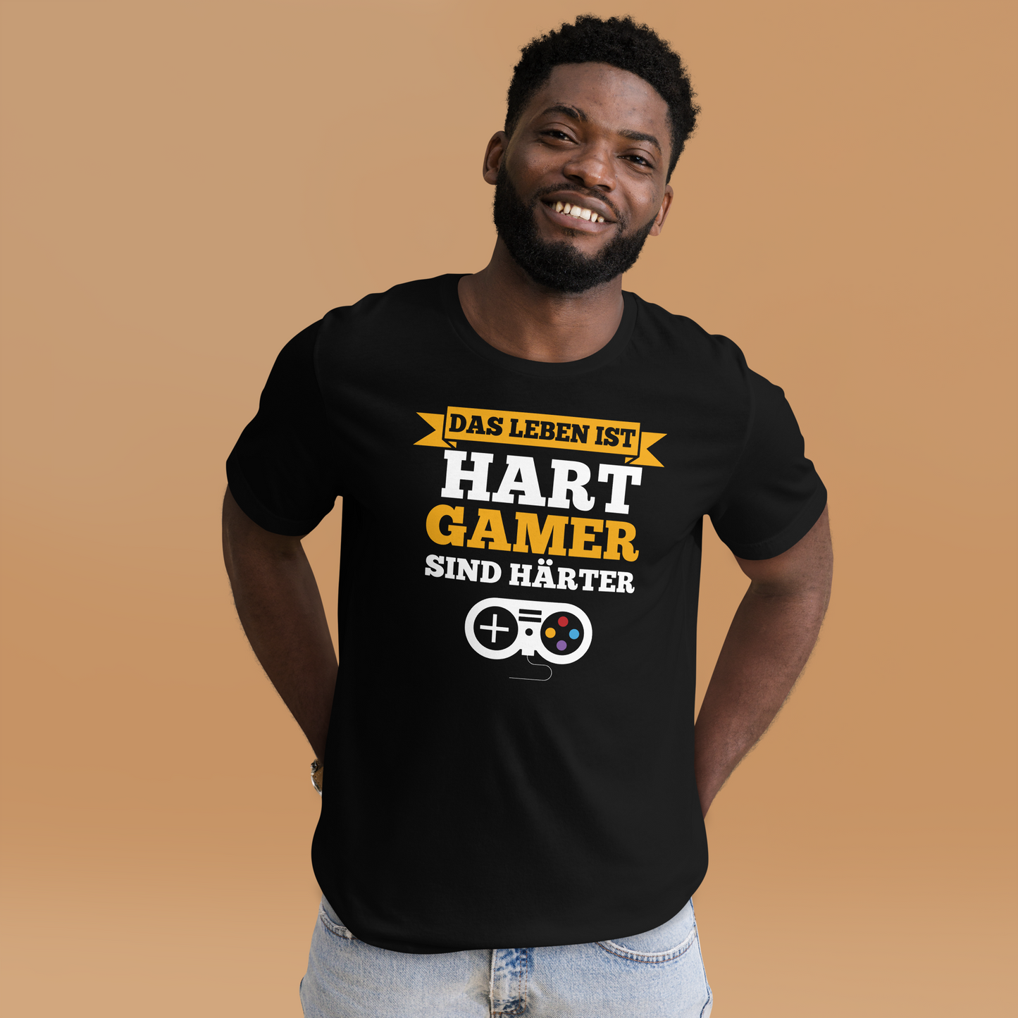 Gamer T-Shirt: Das Leben ist hart, Gamer sind härter!