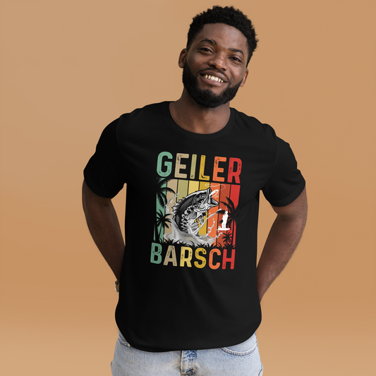 Kaufe jetzt mein T-Shirt "Geiler BARSCH - Barschangeln"