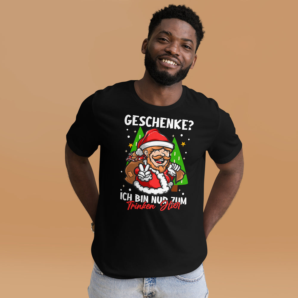 Weihnachten, hier nur zum Trinken! Lustiges Weihnachts-T-Shirt