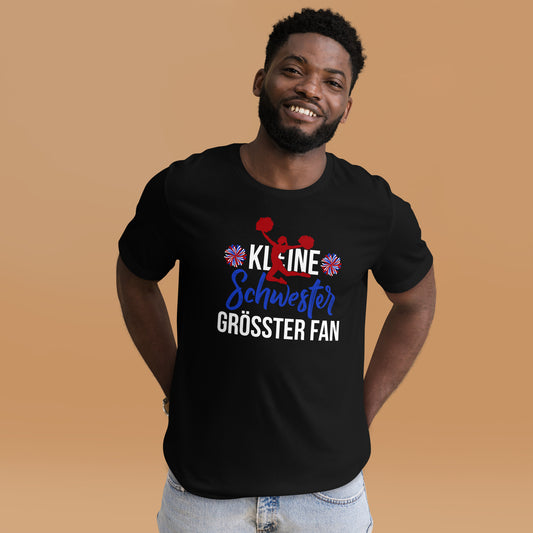 Kleine Schwester, größter Fan - Cheerleading T-Shirt