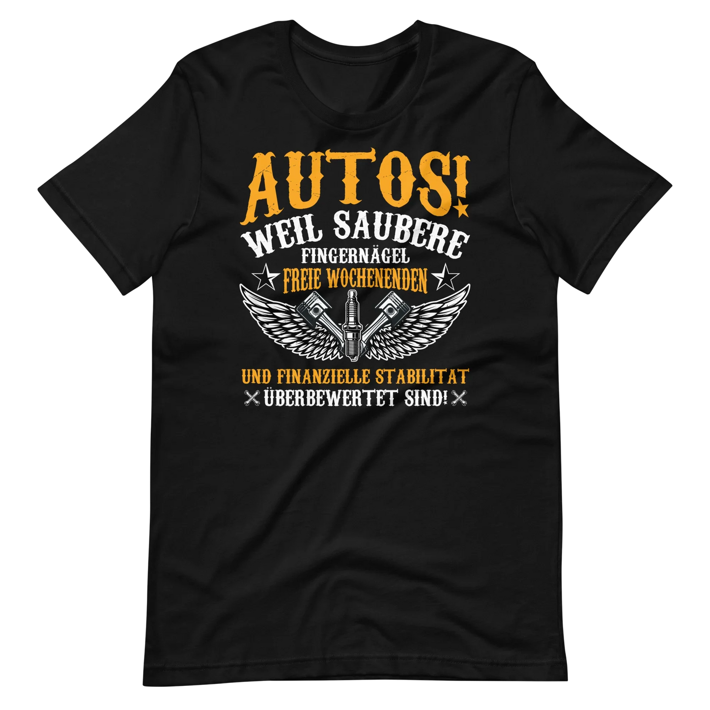Lustiges T-Shirt für Autoliebhaber - Saubere Fingernägel und Autos T-Shirt